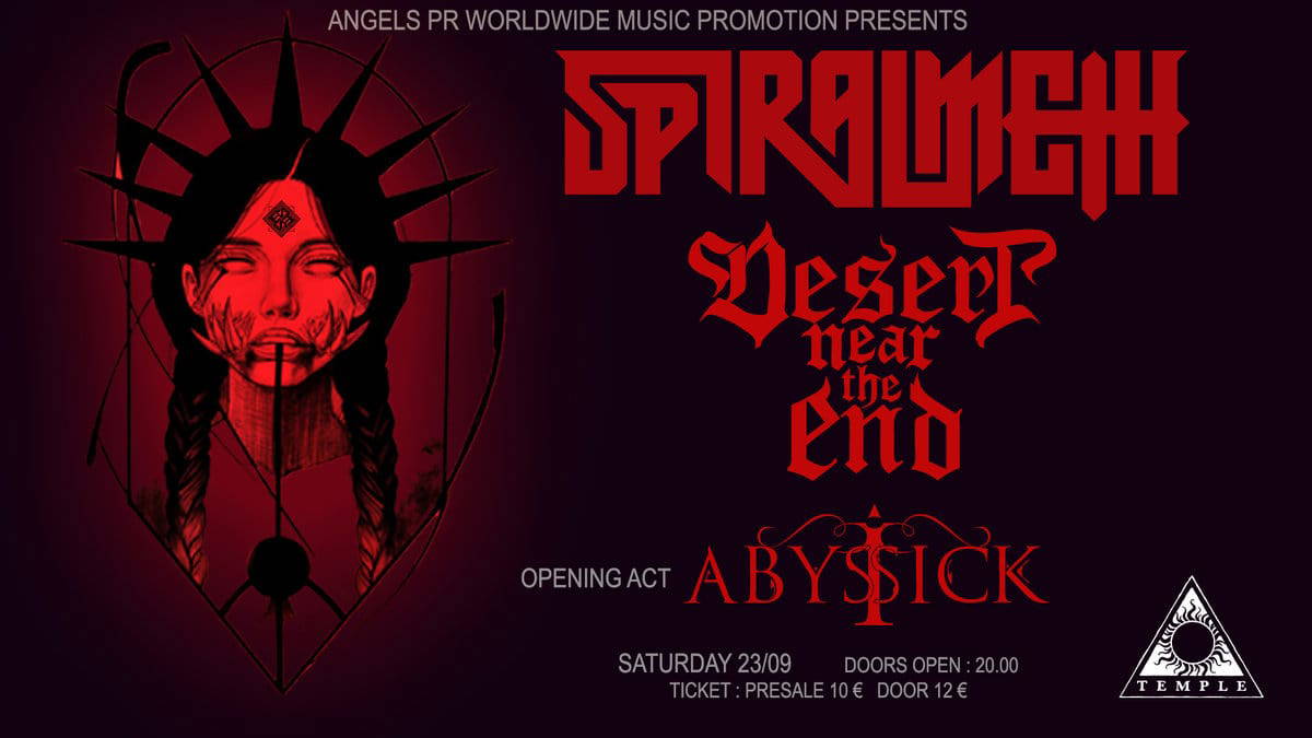 You are currently viewing SPIRAL METH / DESERT NEAR THE END / I ABYSSICK live @ Temple – Σάββατο 23 Σεπτεμβρίου