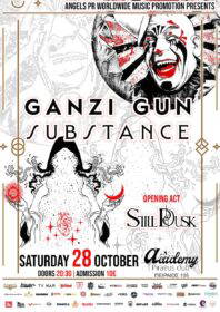 Read more about the article GANZI GUN / SUBSTANCE / STILL DUSK live @ Piraeus Club Academy – Σάββατο 28 Οκτωβρίου