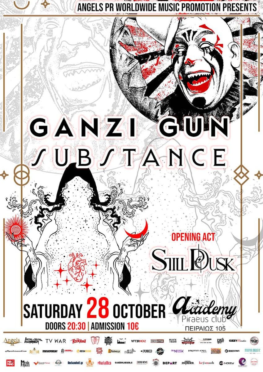 Read more about the article GANZI GUN / SUBSTANCE / STILL DUSK live @ Piraeus Club Academy – Σάββατο 28…