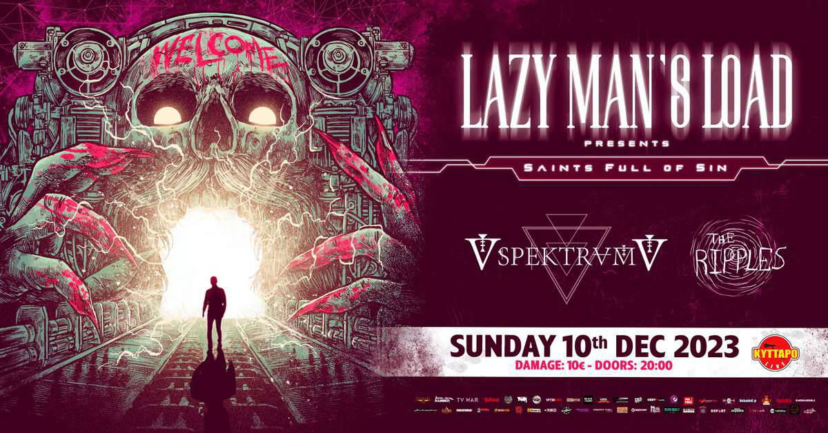 You are currently viewing Οι LAZY MAN’S LOAD παρουσιάζουν το “Saints Full Of Sin” την Κυριακή 10 Δεκεμβρίου στο ΚΥΤΤΑΡΟ. Μαζί τους οι SPEKTRVM και οι THE RIPPLES