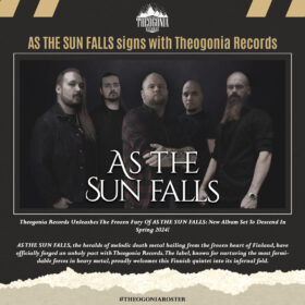 Read more about the article Οι AS THE SUN FALLS υπογράφουν με την Theogonia Records!