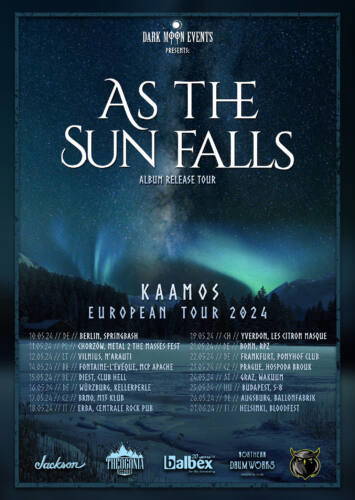 Read more about the article Οι AS THE SUN FALLS ανακοινώνουν την ευρωπαϊκή τους περιοδεία για το album “Kaamos”