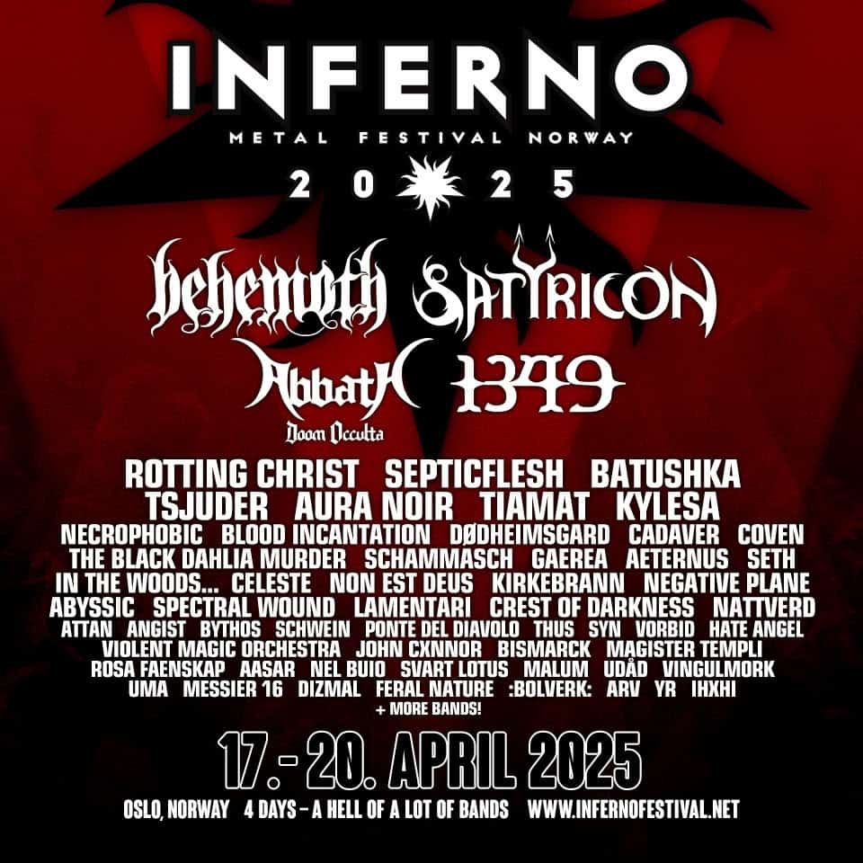 Read more about the article Abbath, Cadaver και άλλοι στο Inferno Metal Festival 2025