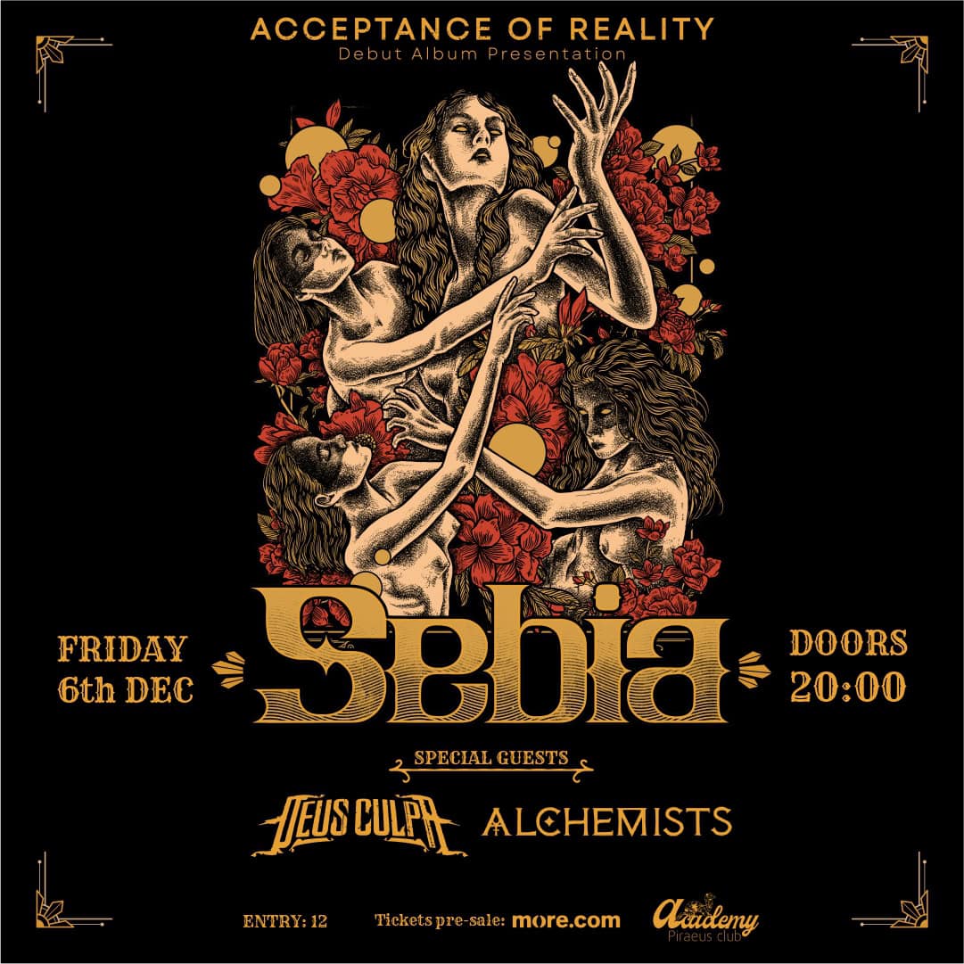 Read more about the article SEBIA DEBUT ALBUM PRESENTATION Special Guests: DEUS CULPA + ALCHEMISTS ΠΑΡΑΣΚΕΥΗ 6 ΔΕΚΕΜΒΡΙΟΥ 2024 PIRAEUS CLUB ACADEMY