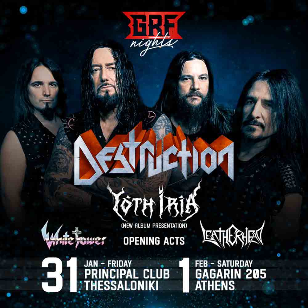 Read more about the article White Tower και Leatherhead ανοίγουν τις μεγάλες συναυλίες των Destruction και Yoth Iria σε Θεσσαλονίκη και Αθήνα