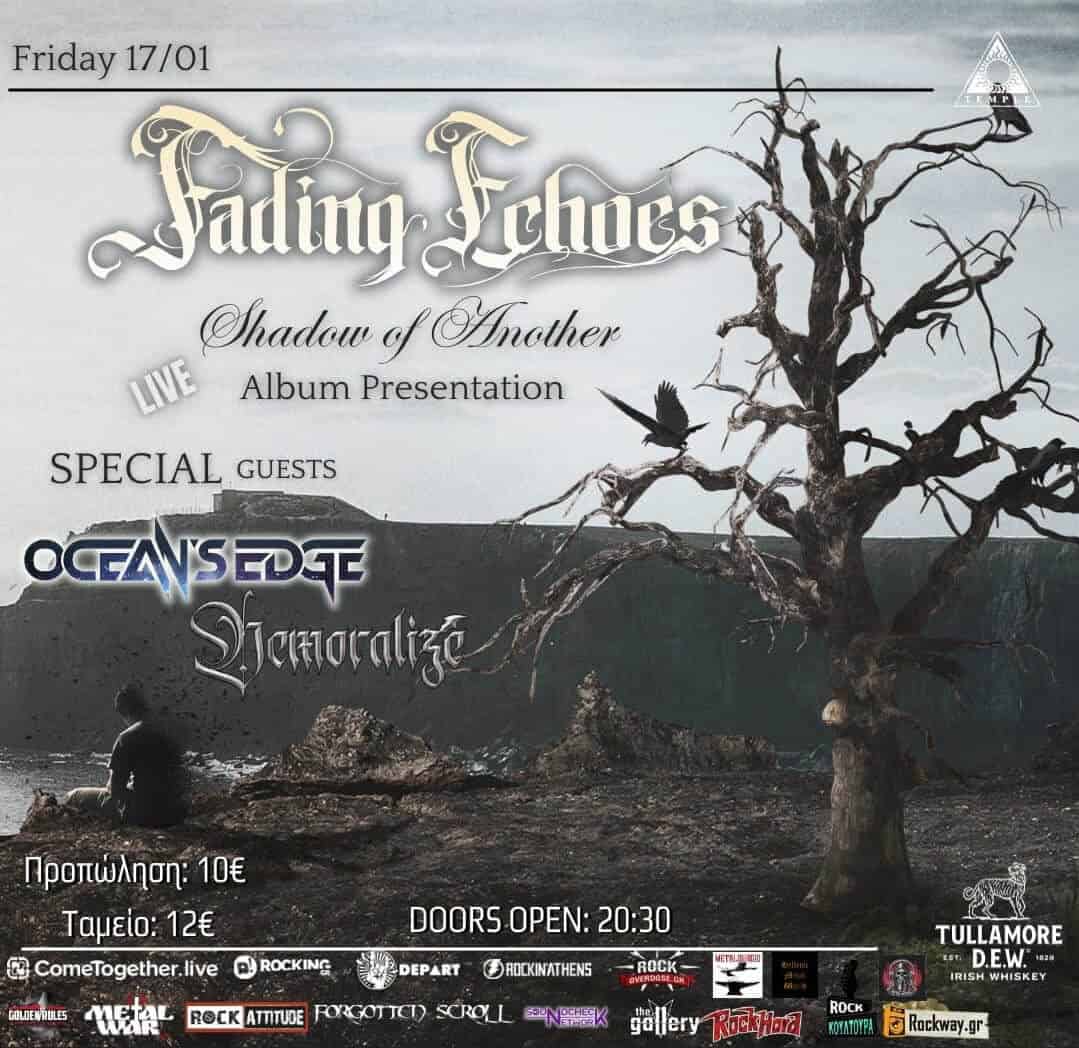 Read more about the article Fading Echoes / Ocean’s Edge / Demoralize | @Temple Athens 17 / 01 / 2025