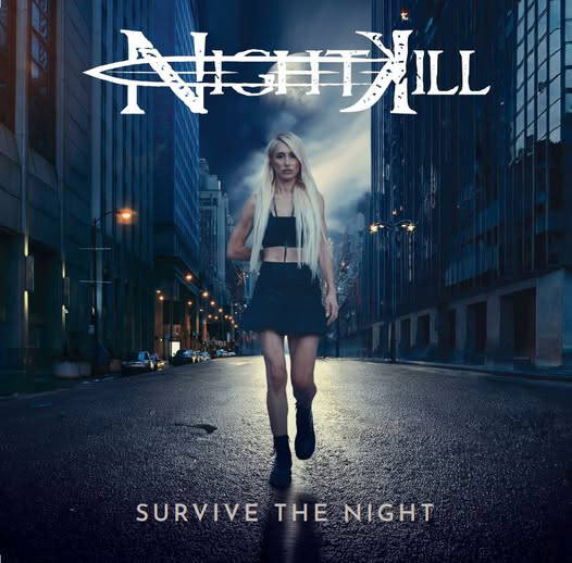 Nightkill debut album cover "Survive the Night"