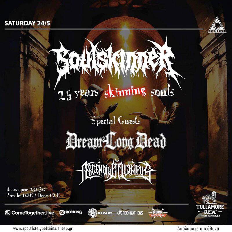 Soulskinner, Dreamlongdead, Ascending Olympus live at Temple 24th May 2025