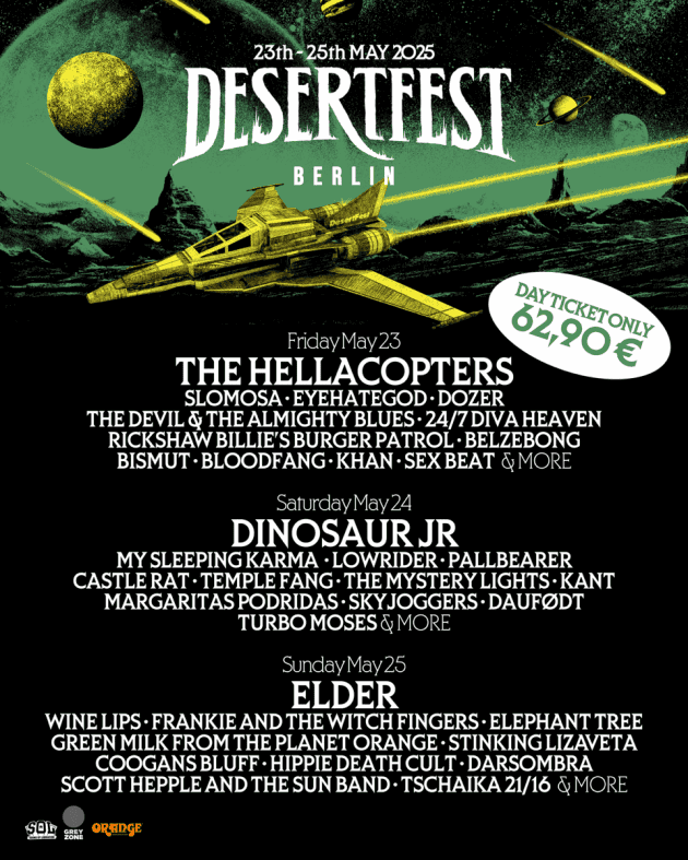 Read more about the article Το DESERTFEST BERLIN ξεκινάει αυτό το Σαββατοκύριακο, τα χρονοδιαγράμματα είναι τώρα διαθέσιμα!