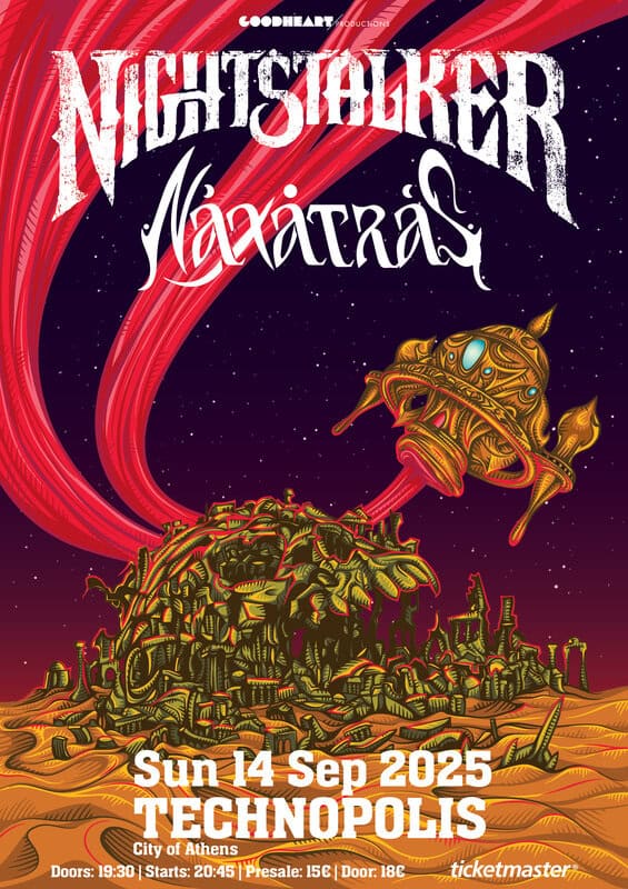 You are currently viewing NIGHTSTALKER – NAXATRAS | Κυριακή 14 Σεπτεμβρίου | Τεχνόπολη Δήμου Αθηναίων