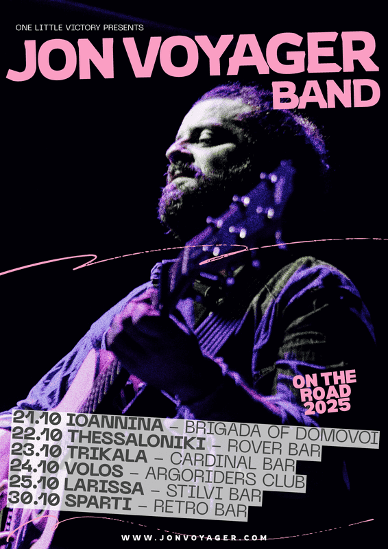 Read more about the article Jon Voyager band “On the Road” tour 21 – 30 Οκτωβρίου 2025
