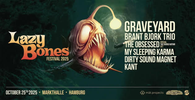 Read more about the article LAZY BONES FESTIVAL in Hamburg returns this October, feat. GRAVEYARD, BRANT BJORK TRIO, THE OBSESSED & many more!