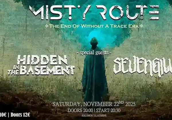 Live Report: Misty Route, Hidden in the Basement, Sevengill (An Club – Athens – Greece, 22/11/2025)
