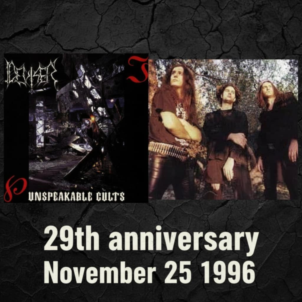 You are currently viewing Deviser: Unspeakable Cults 29 years since a monumental album