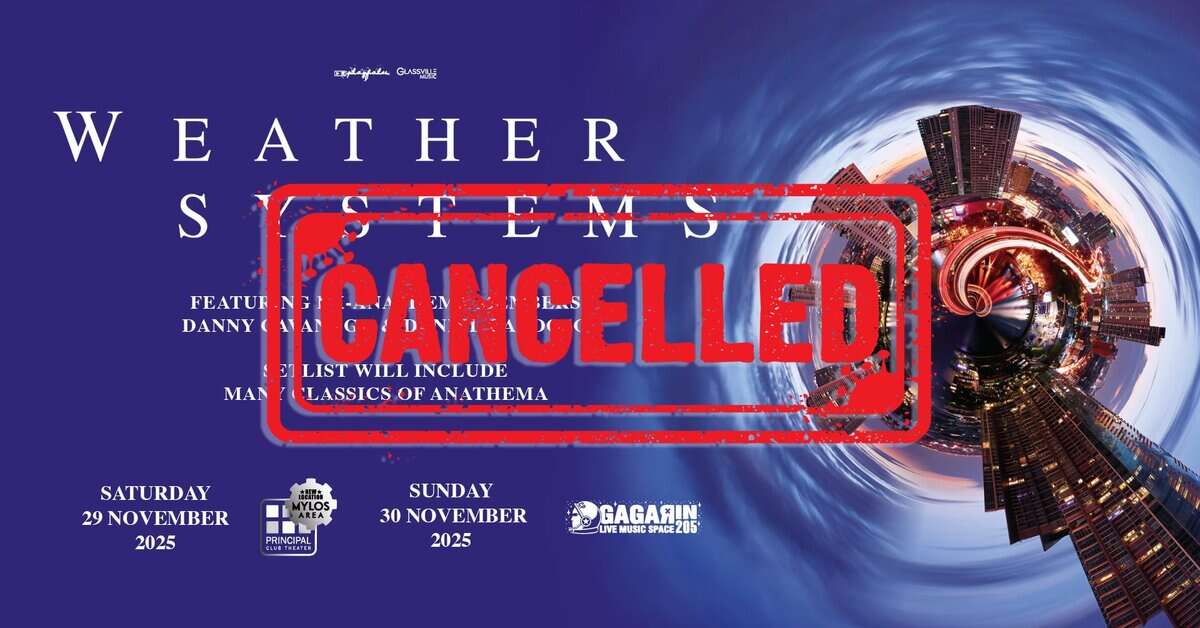 You are currently viewing Ανακοίνωση για την ακύρωση των συναυλιών των WEATHER SYSTEMS