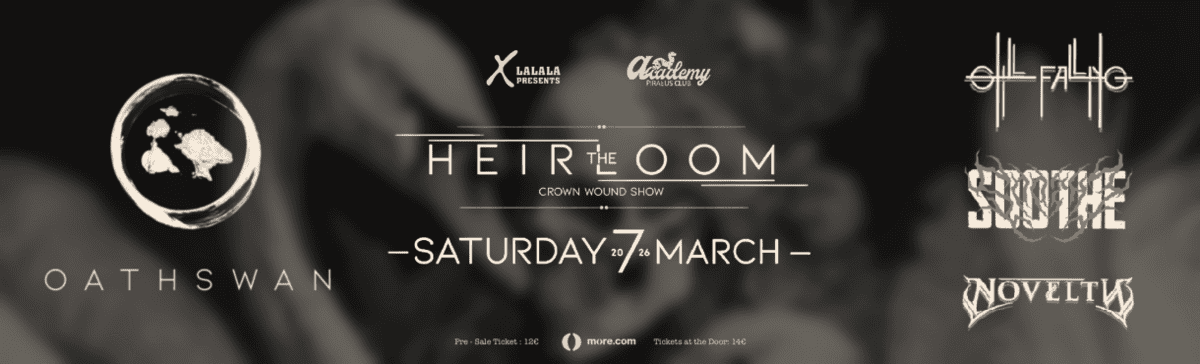 You are currently viewing Οι OATHSWAN κλείνουν τον κύκλο του “The Heirloom” με ένα live στο Piraeus Club Academy στις 7 Μαρτίου
