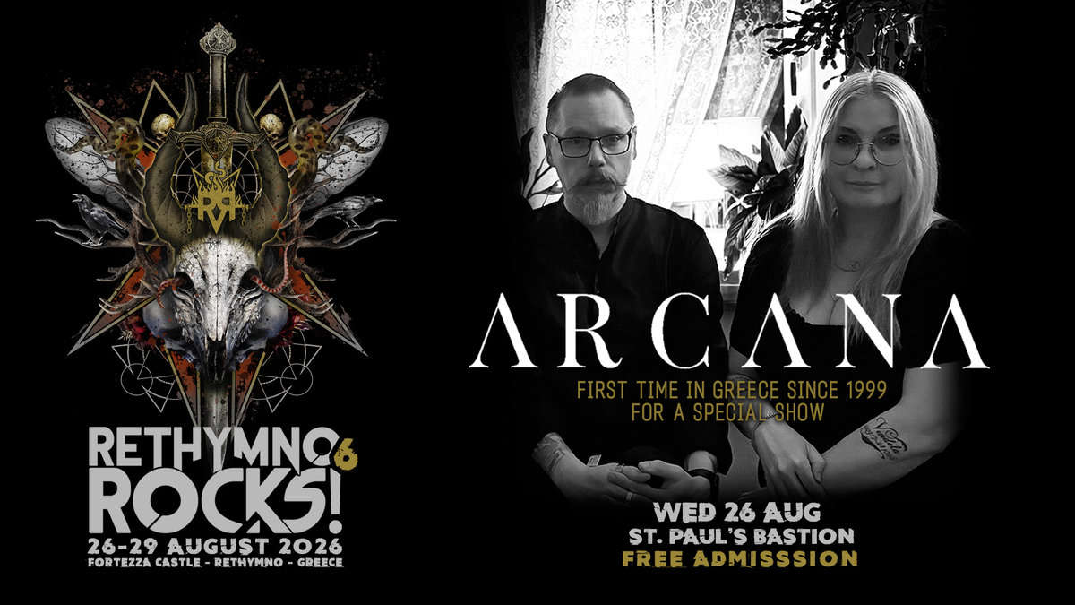 ARCANA live @ Rethymno Rocks! #6 Τετάρτη 26 Αυγούστου 2026