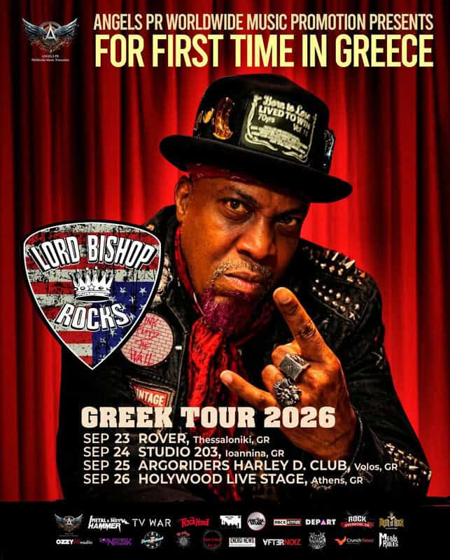 LORD BISHOP ROCKS – Greek tour 2026, 23 – 26 Σεπτεμβρίου 2026…για πρώτη φορά στην Ελλάδα.