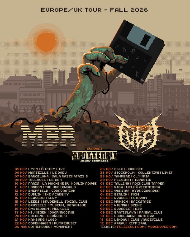 Οι Master Boot Record και οι Fulci ανακοινώνουν μια αποκλειστική co-headlining περιοδεία.