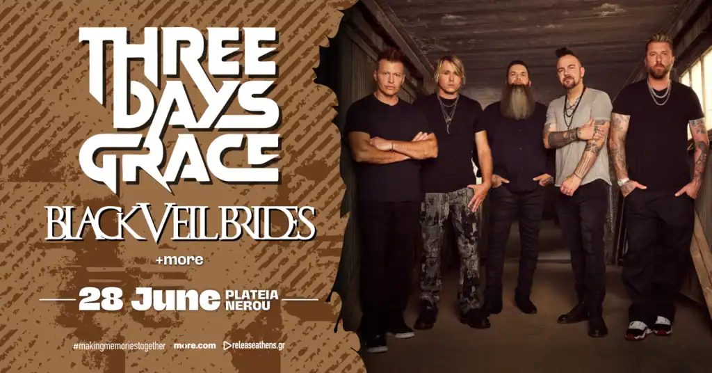 Οι BLACK VEIL BRIDES με τους THREE DAYS GRACE στο Release Athens 2026