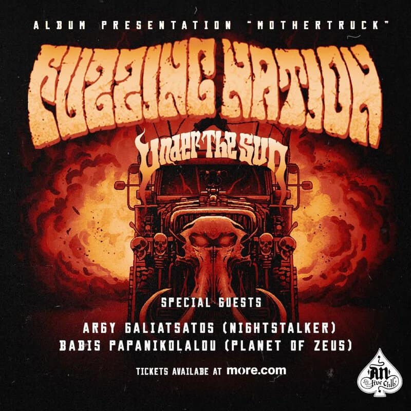 Fuzzing Nation: Συναυλία παρουσίασης άλμπουμ 26 Απριλίου AN Club Αθήνα