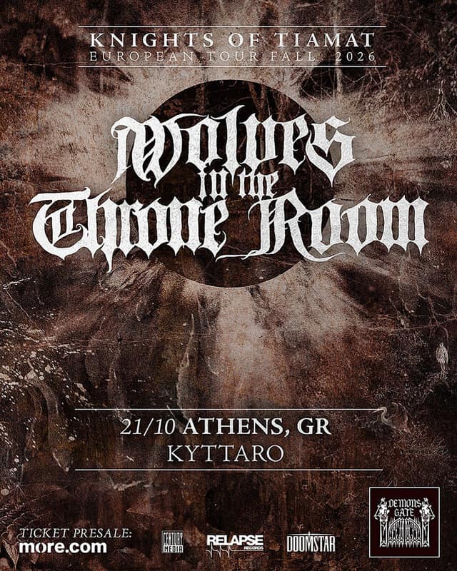 Wolves in the Throne Room Τετάρτη 21 Οκτωβρίου στο Κύτταρο!