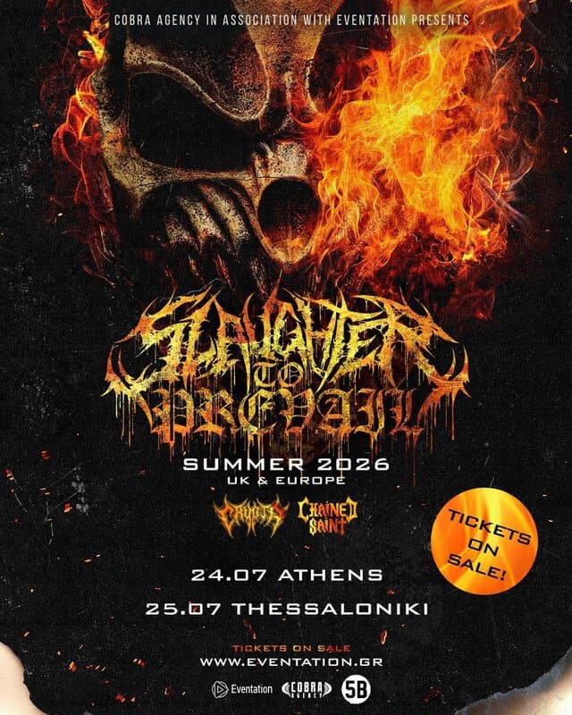 SLAUGHTER TO PREVAIL are coming to Greece for two shows