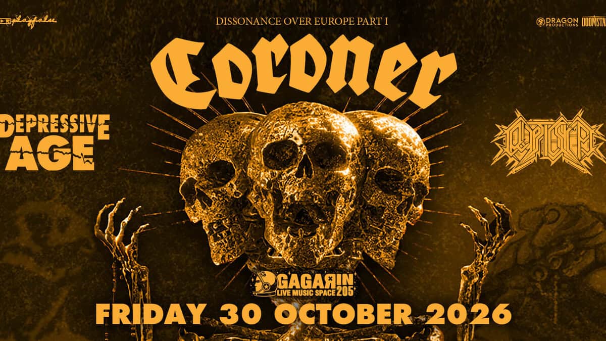 CORONER – οι Ελβετοί θρύλοι στη σκηνή του Gagarin 205