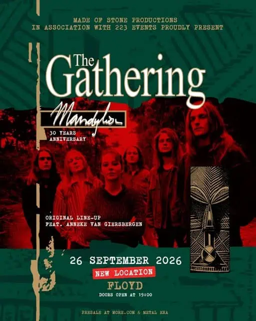 THE GATHERING “MANDYLION 30 YEARS ANNIVERSARY” ATHENS